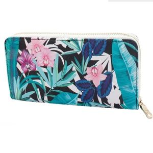 TROPICAL SINGLE ZIP WALLET